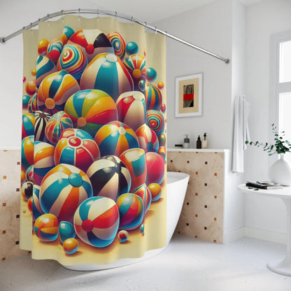 Whimsical Beach House Shower Curtain