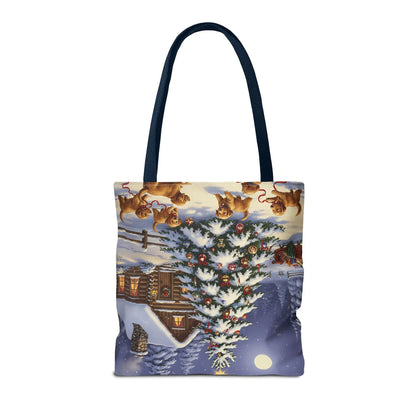 Christmas Cute Puppies Tote Bag