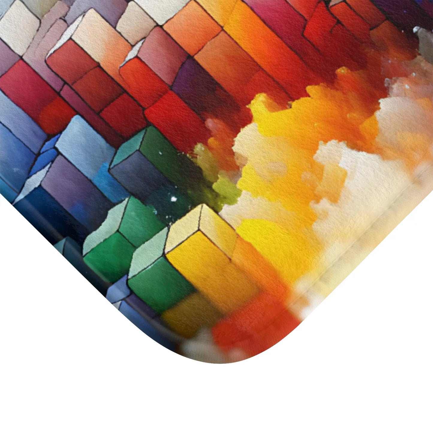 Colorful Abstract Bath Mat