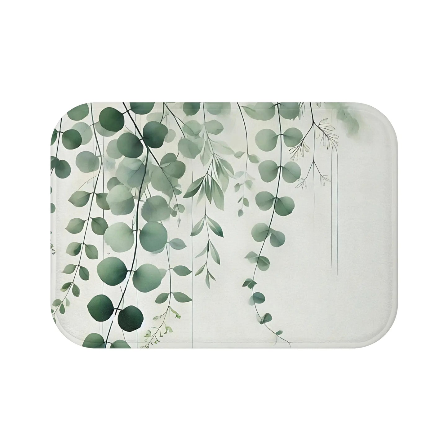 Botanical Greenery Bath Mat