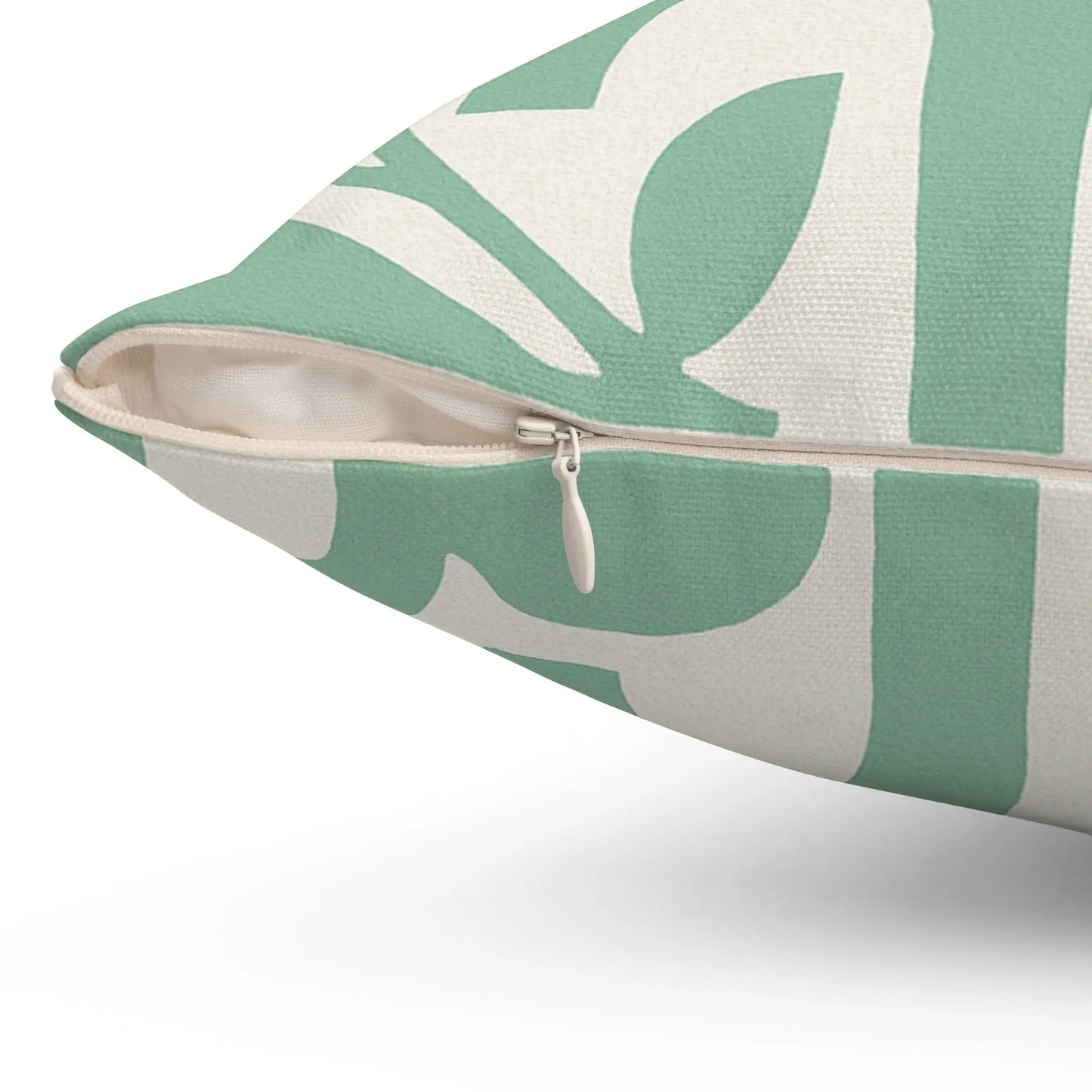 Botanical Abstract Print Pillow