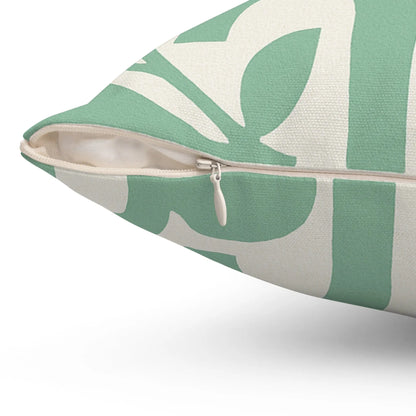Botanical Abstract Print Pillow