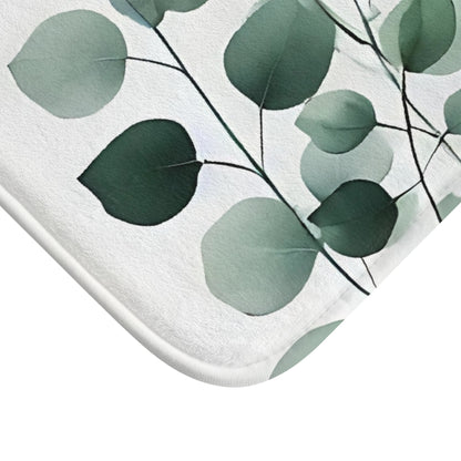 Elegant Greenery Bath Mat