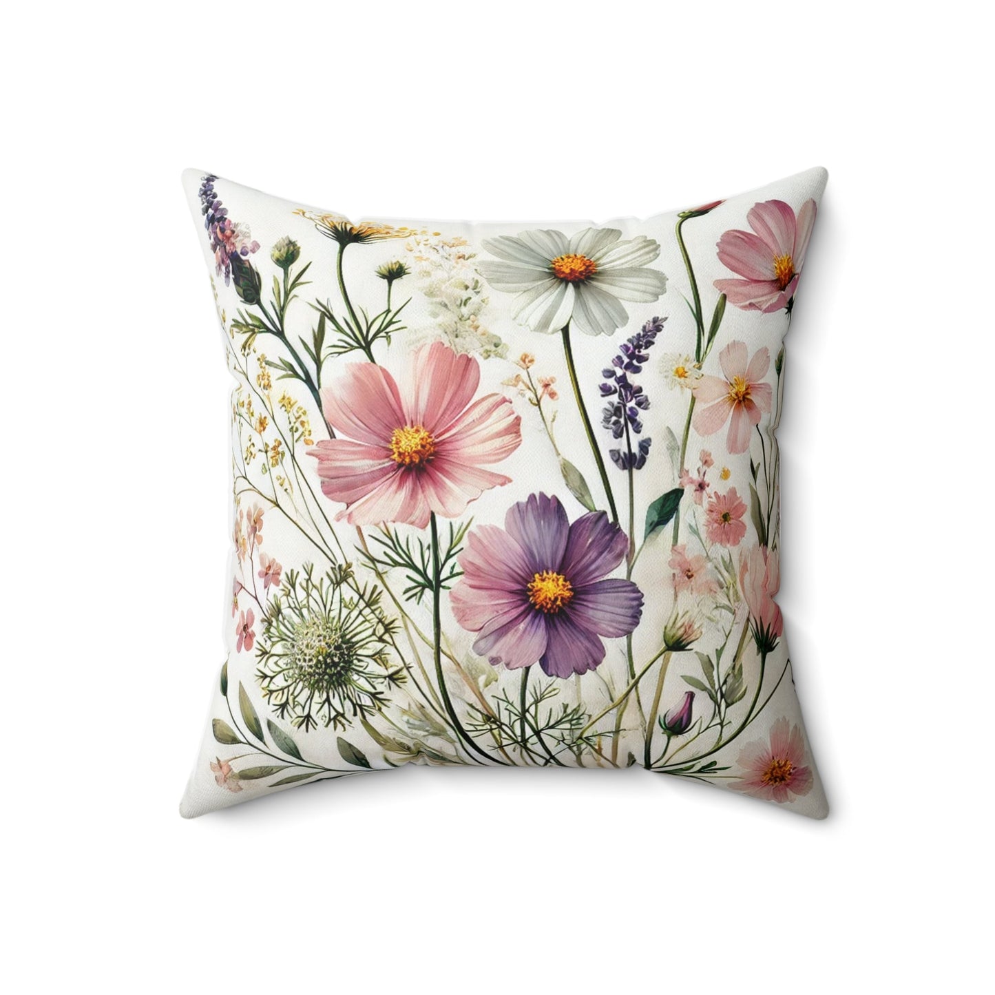Floral Decorative Throw Pillow