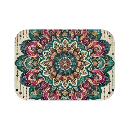 Mandala Floral Bath Mat