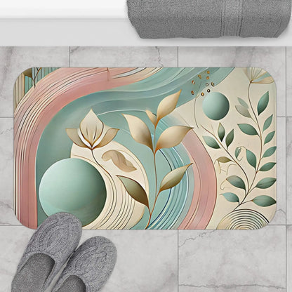 Bohemian Floral Bath Mat