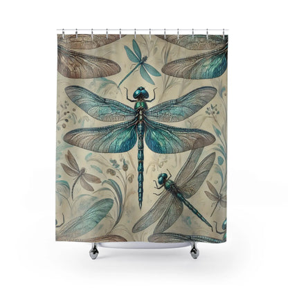 Elegant Dragonfly Shower Curtain
