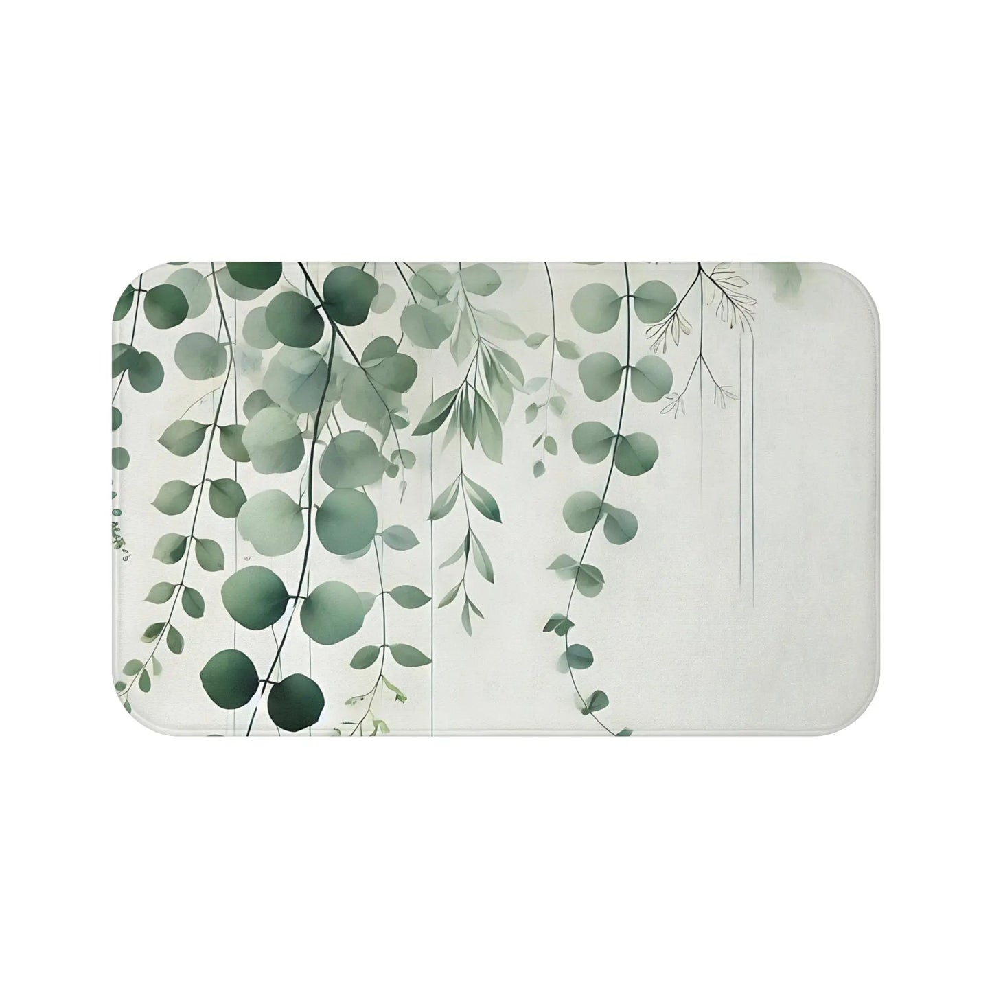 Botanical Greenery Bath Mat