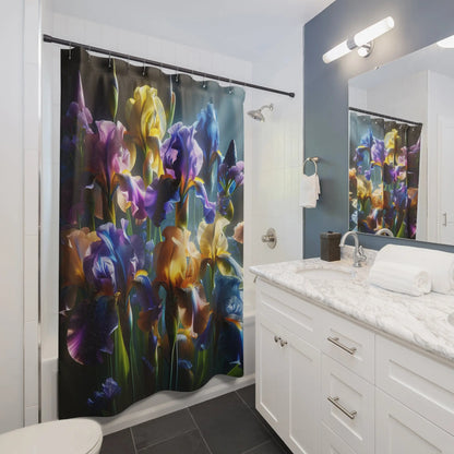 Iris Flowers Shower Curtain