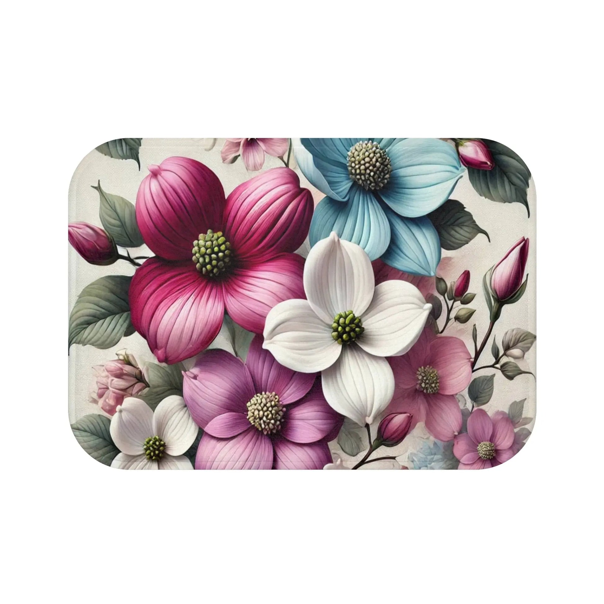 Floral Elegance Bath Mat
