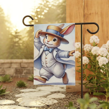 Banner Easter Bunny Dressd in a Fancy Easter Suit Strutting...