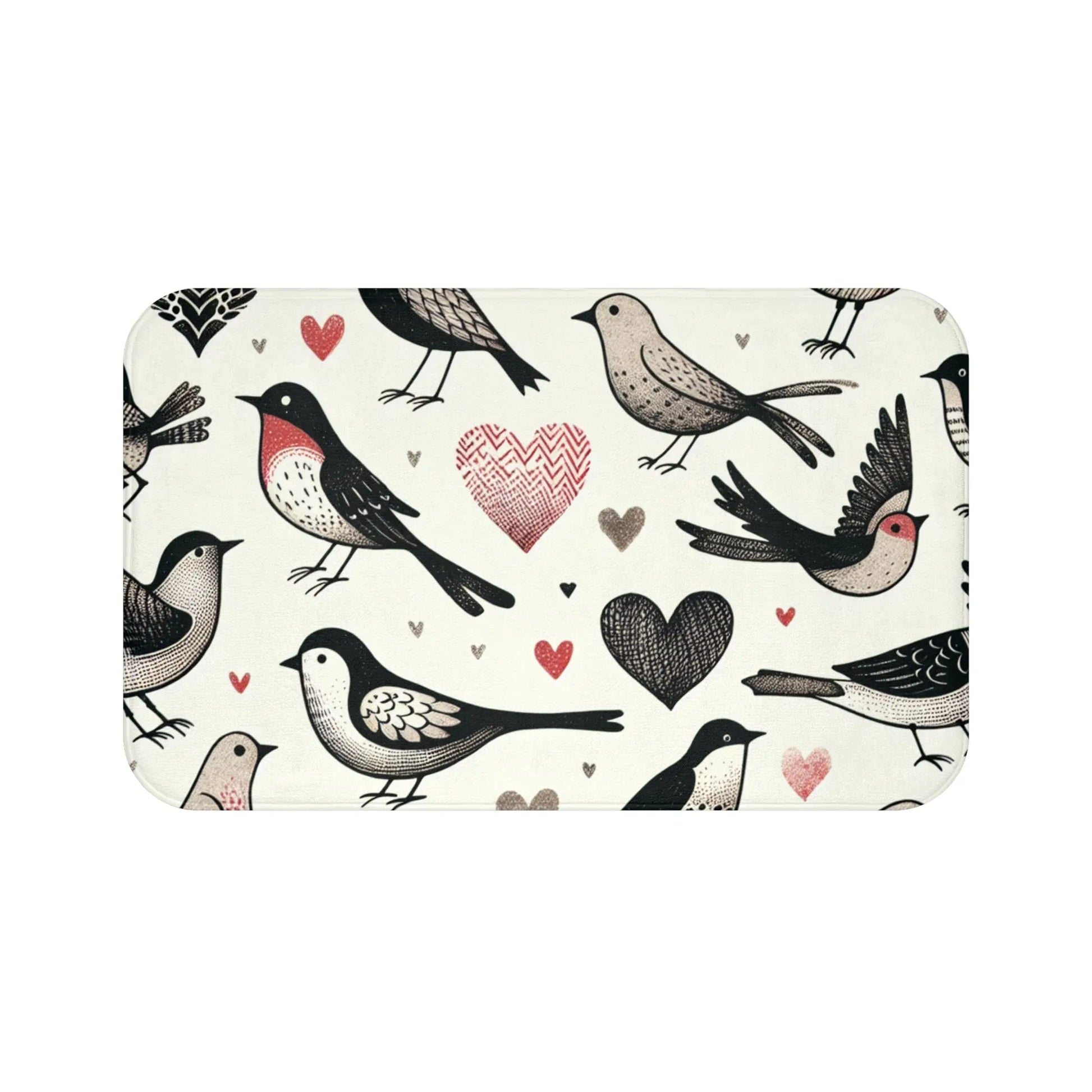 Whimsical Bird Bath Mat