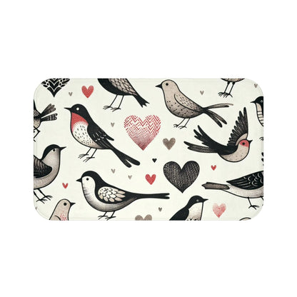 Whimsical Bird Bath Mat