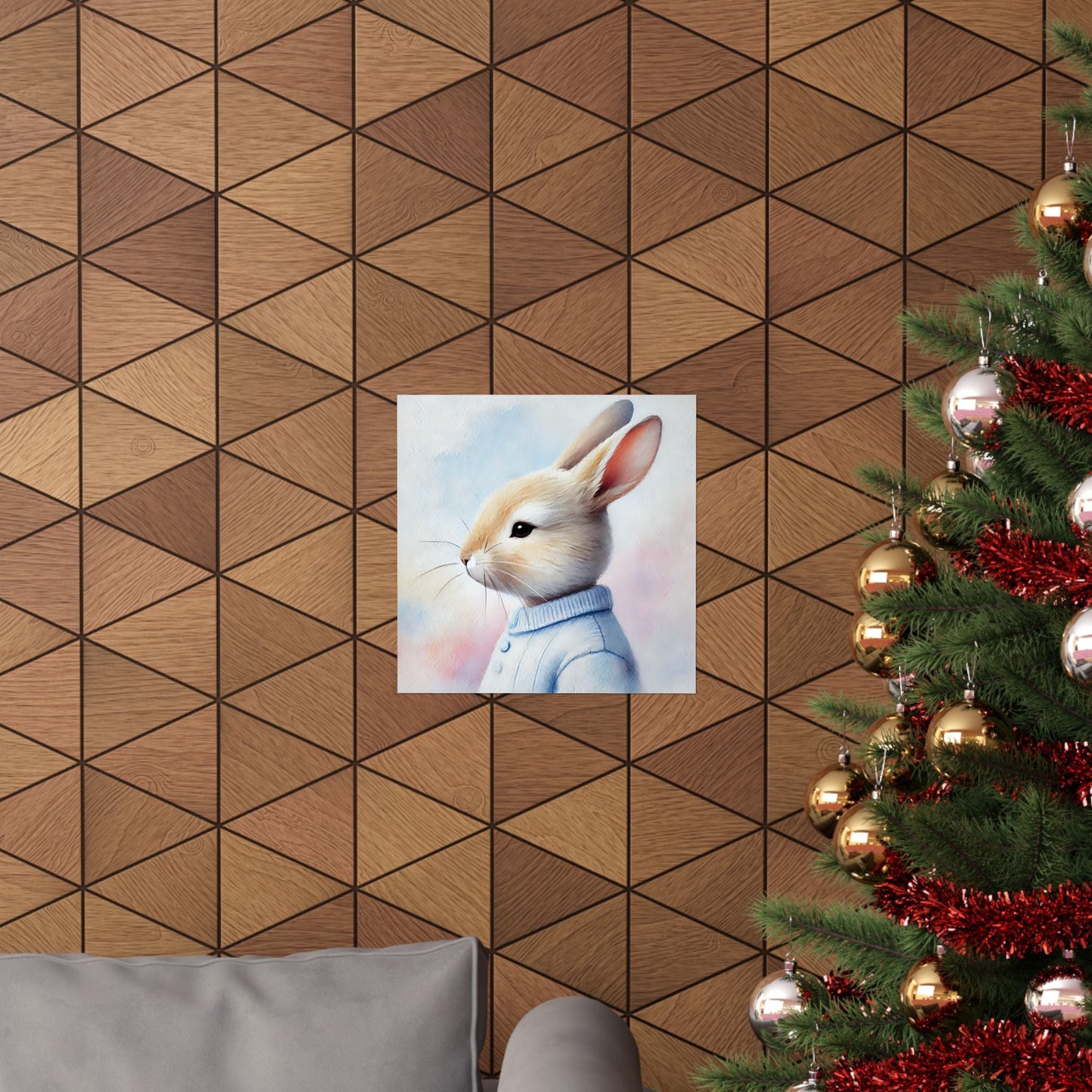 Adorable Bunny Art Print // Whimsical Home Decor // Bedroom...