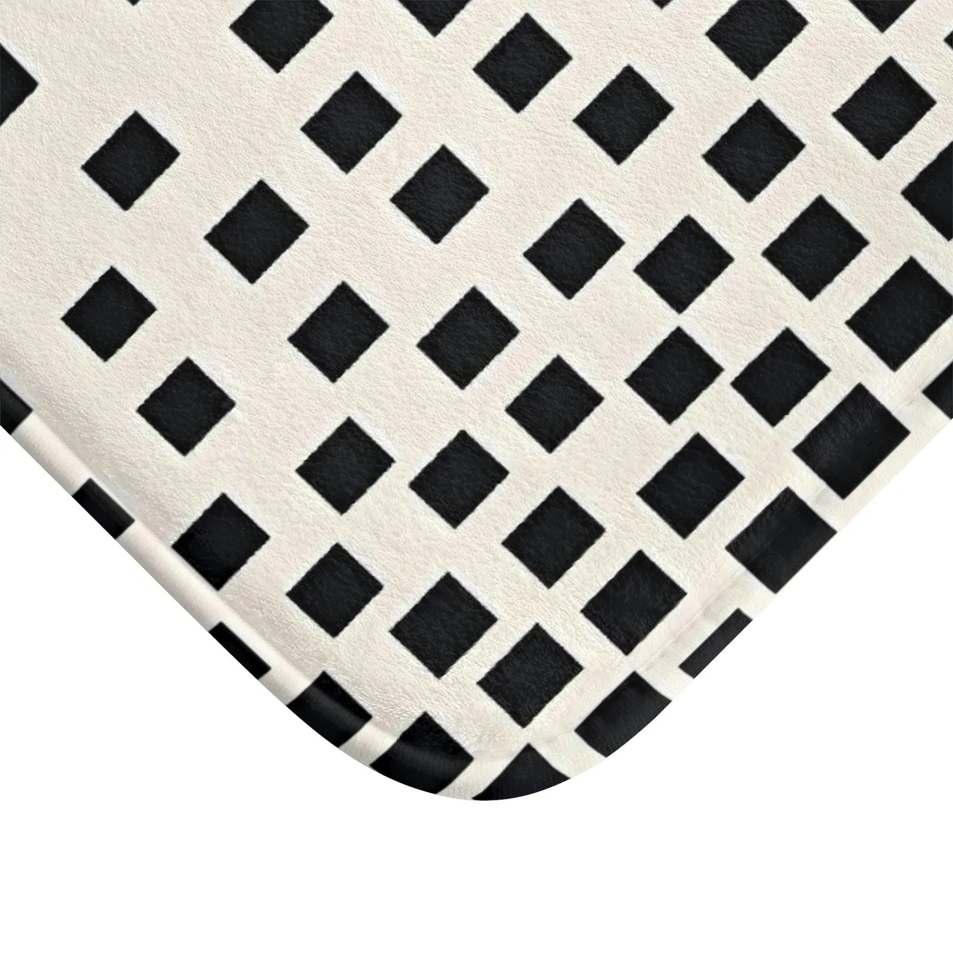 Modern Black and White Bath Mat