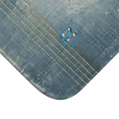 Distressed Denmin Bath Mat