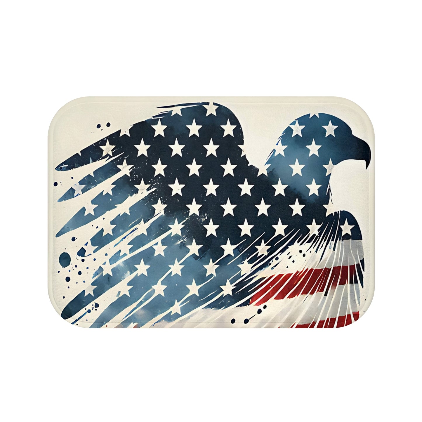 Patriotic Eagle Bath Mat
