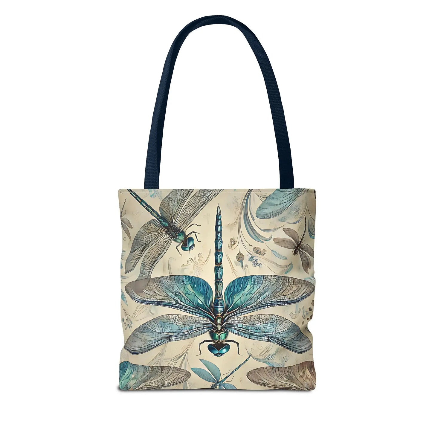 Blue Dragonfly Illustration Tote Bag