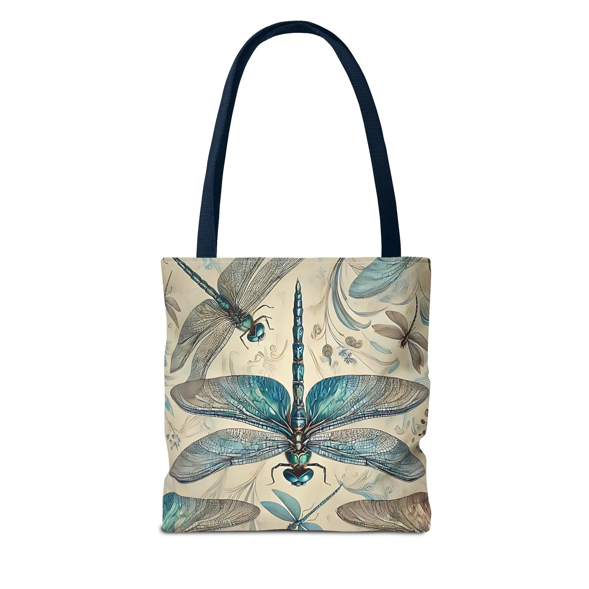 Blue Dragonfly Illustration Tote Bag