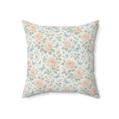 Floral Butterfly Decor Pillow