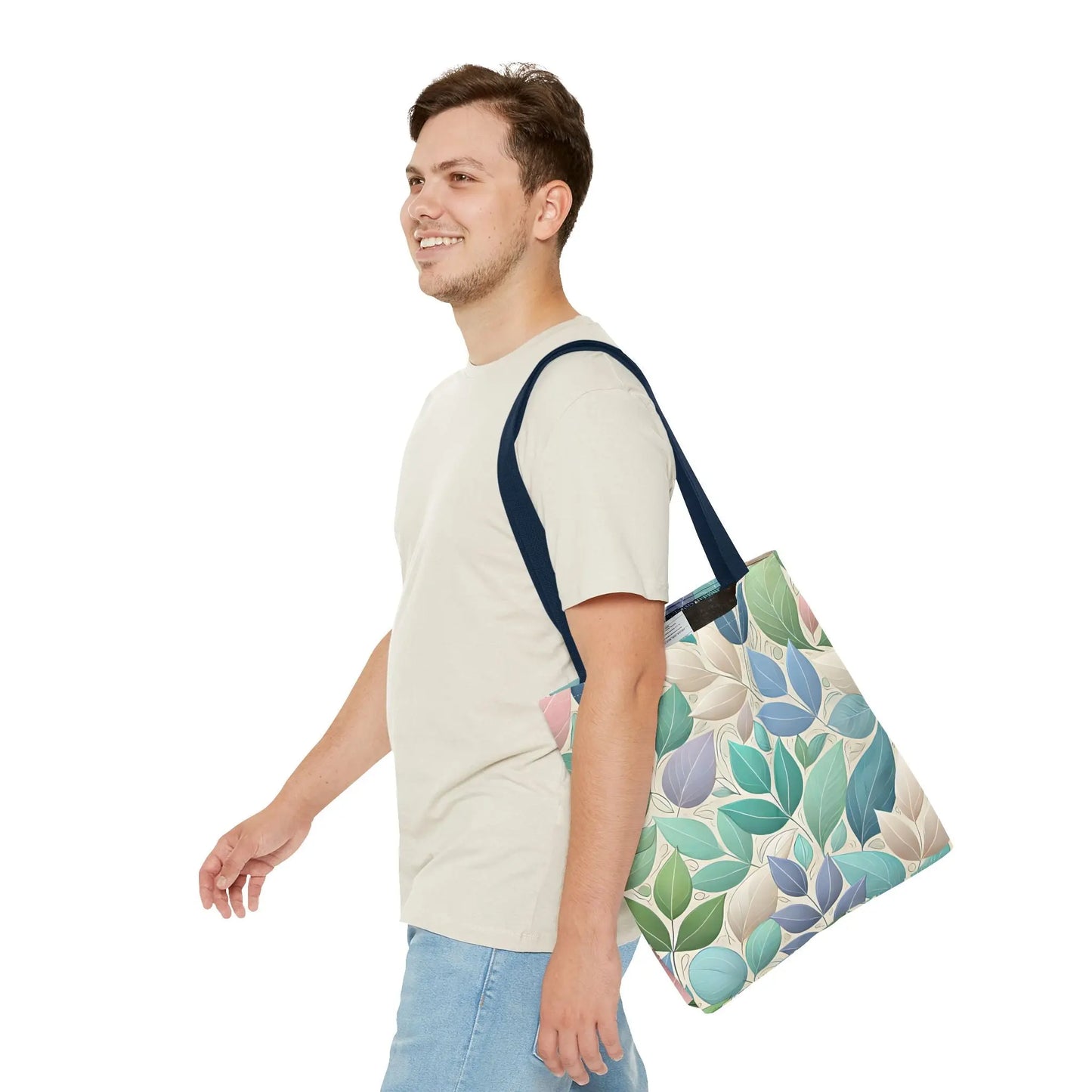 Pastel Leaf Tote Bag