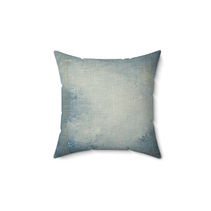 Blue Denmin Square Pillow