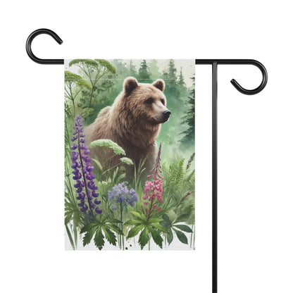 Bear in the Wild Garden Banner