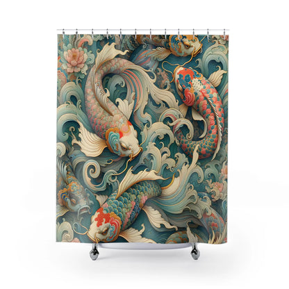 Koi Fish Shower Curtain