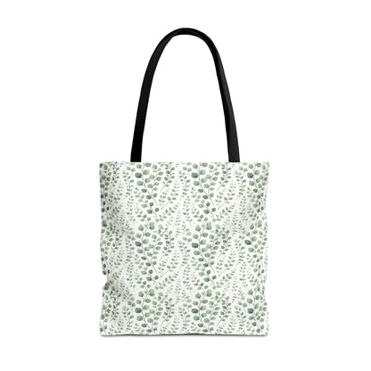 Watercolor Eucalyptus Pattern Tote Bag