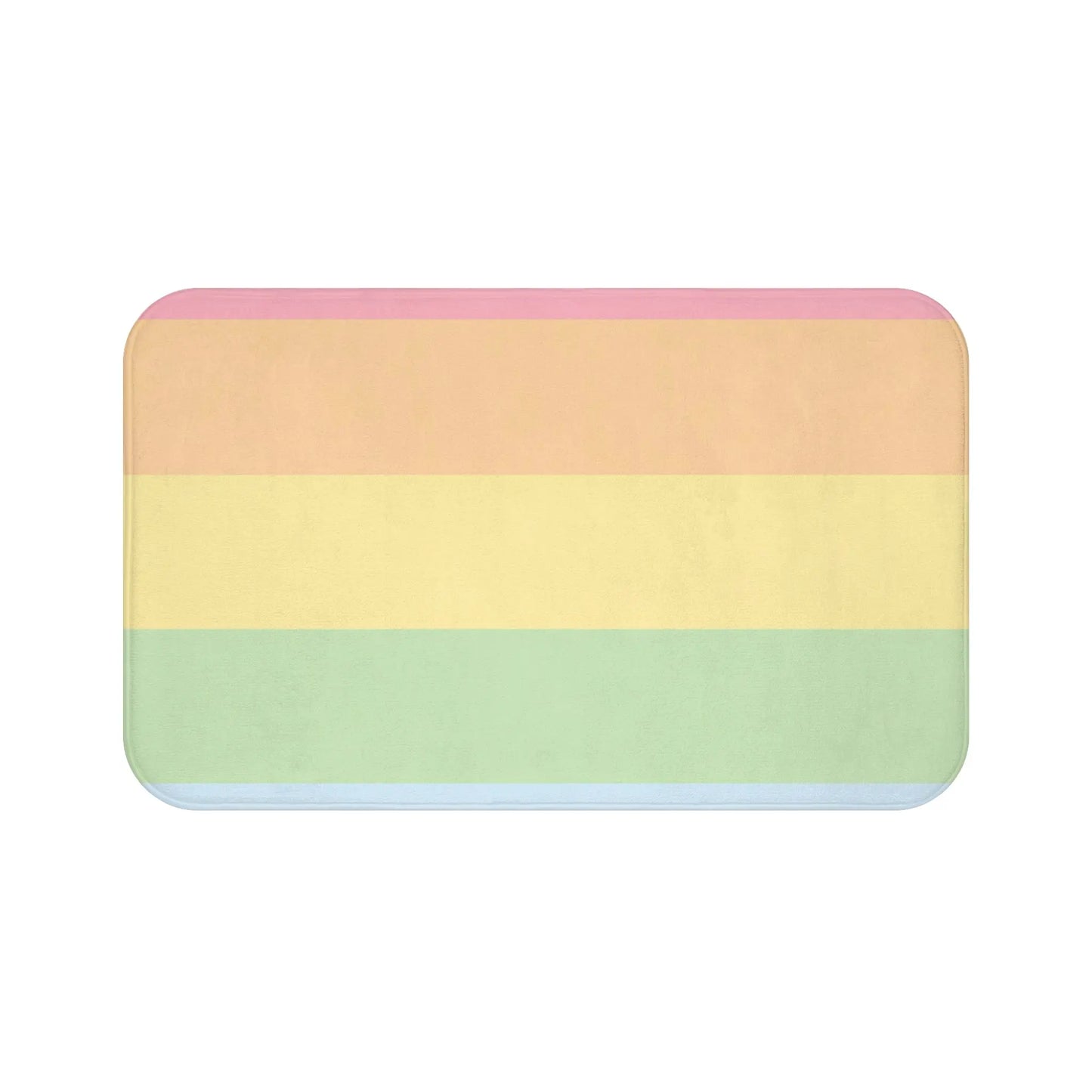 Pastel Striped Bath Mat