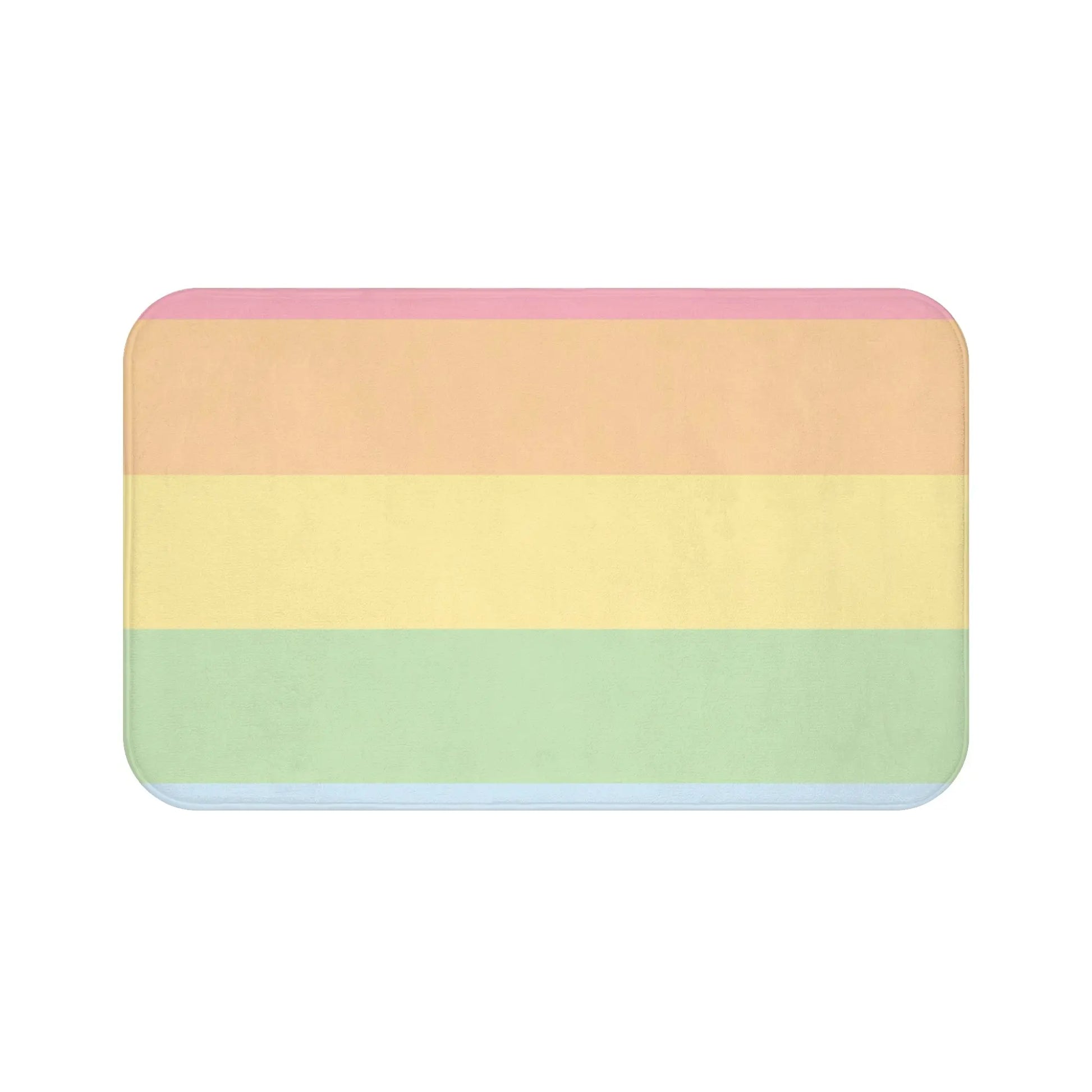 Pastel Striped Bath Mat