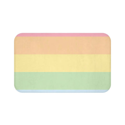 Pastel Striped Bath Mat