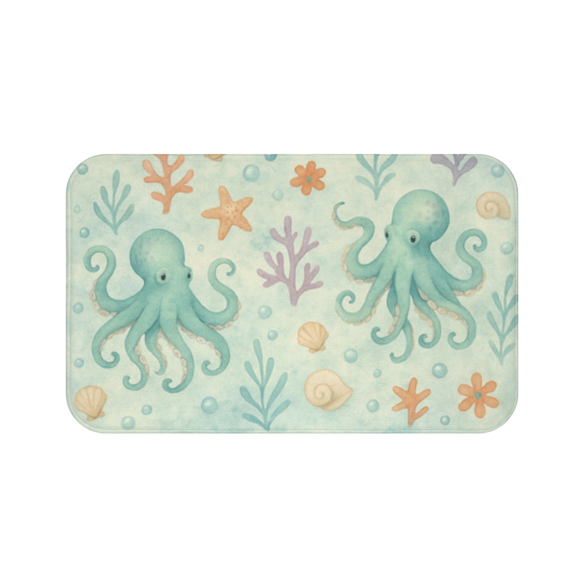 Ocean-Themed Bath Mat