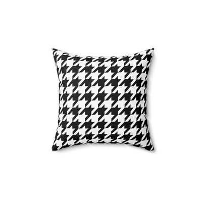 Houndstooth Black & White Decorative Pillow2