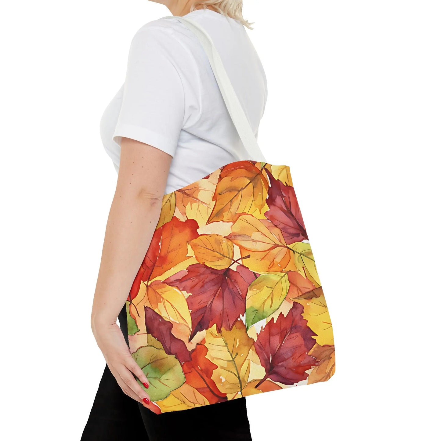 Autumn Watercolor Leaves Tote Bag