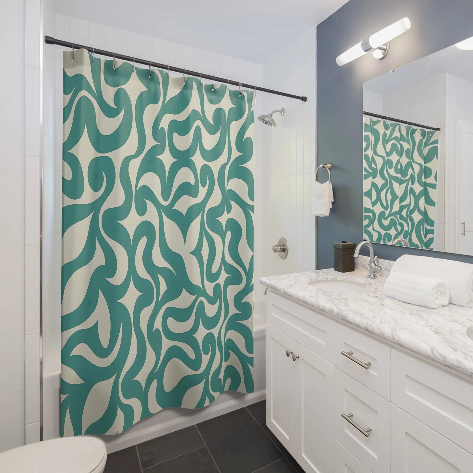 Bohemian Waves Shower Curtain