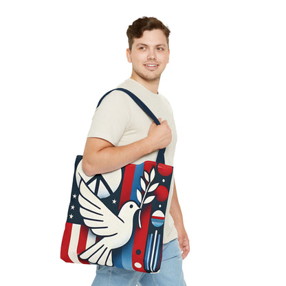 Peaceful Dove Tote Bag | Eco-Friendly Shopping Bag, Gift for Nature Lovers, Travel Tote, Festival Essential, Bohemian Style