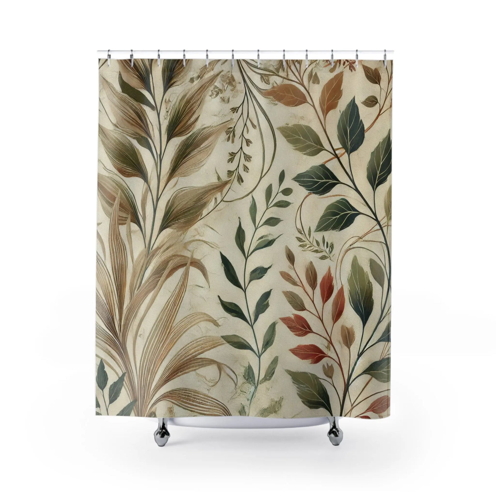 floral Vine Design Shower Curtains