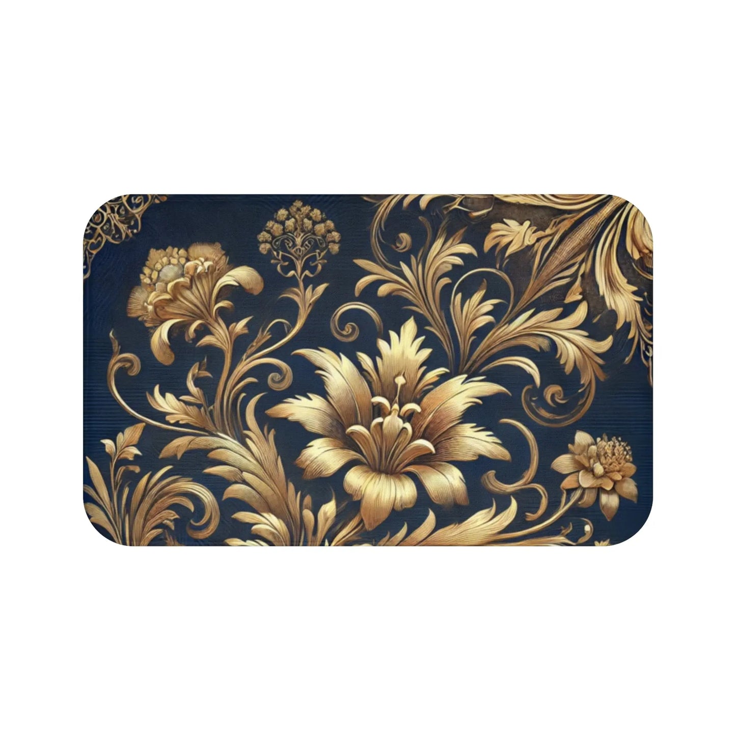 Elegant Floral Bath Mat