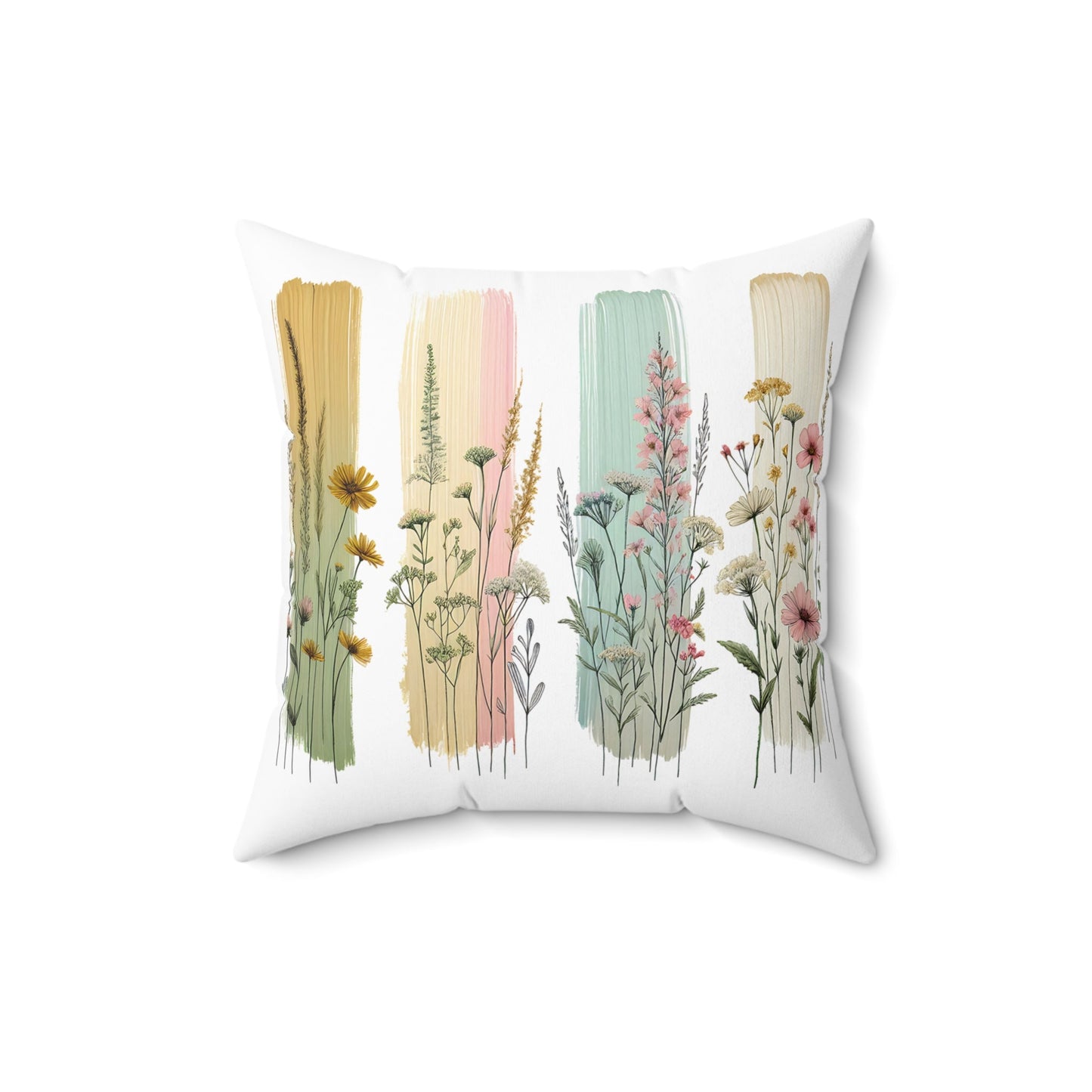 Floral Garden Square Pillow