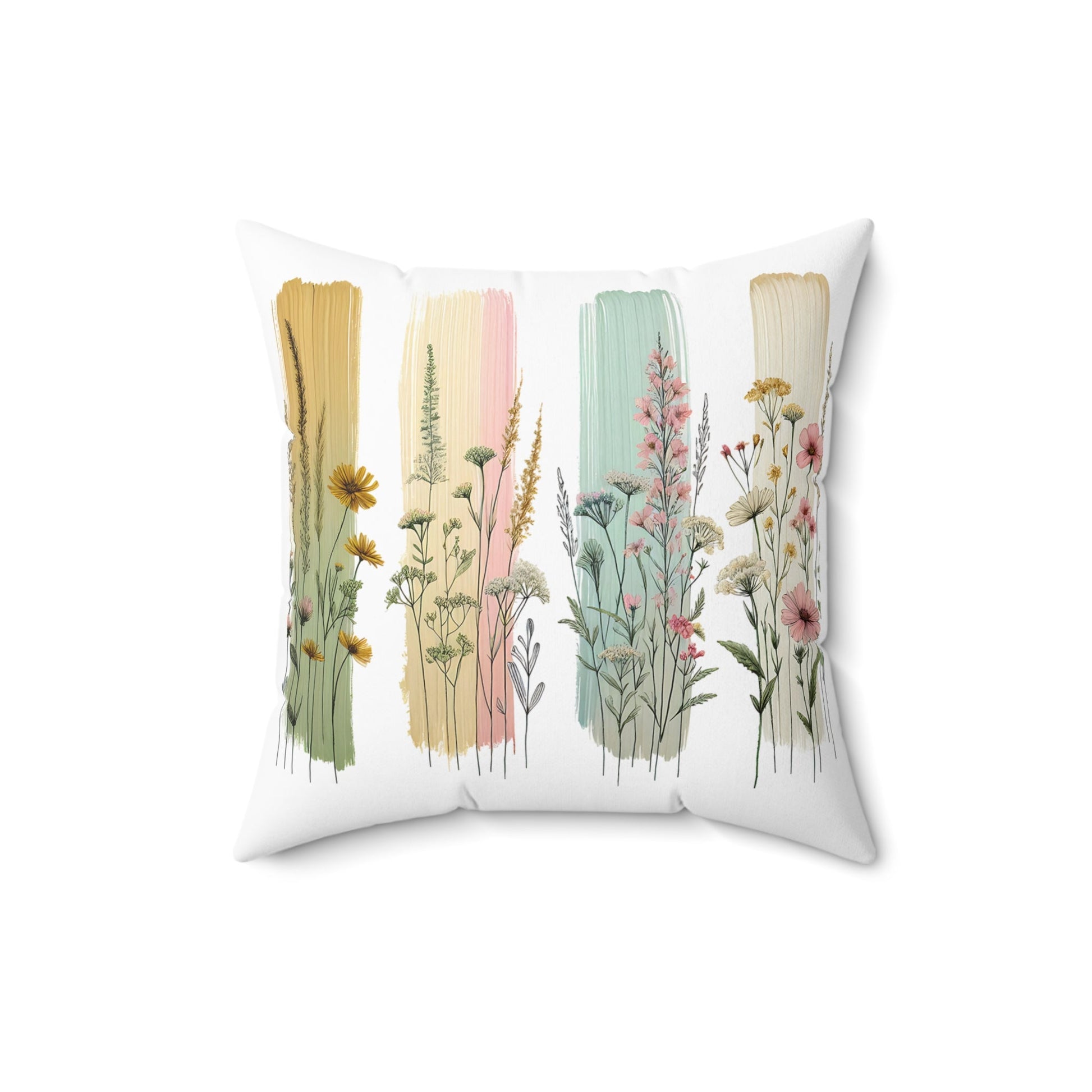 Floral Garden Square Pillow