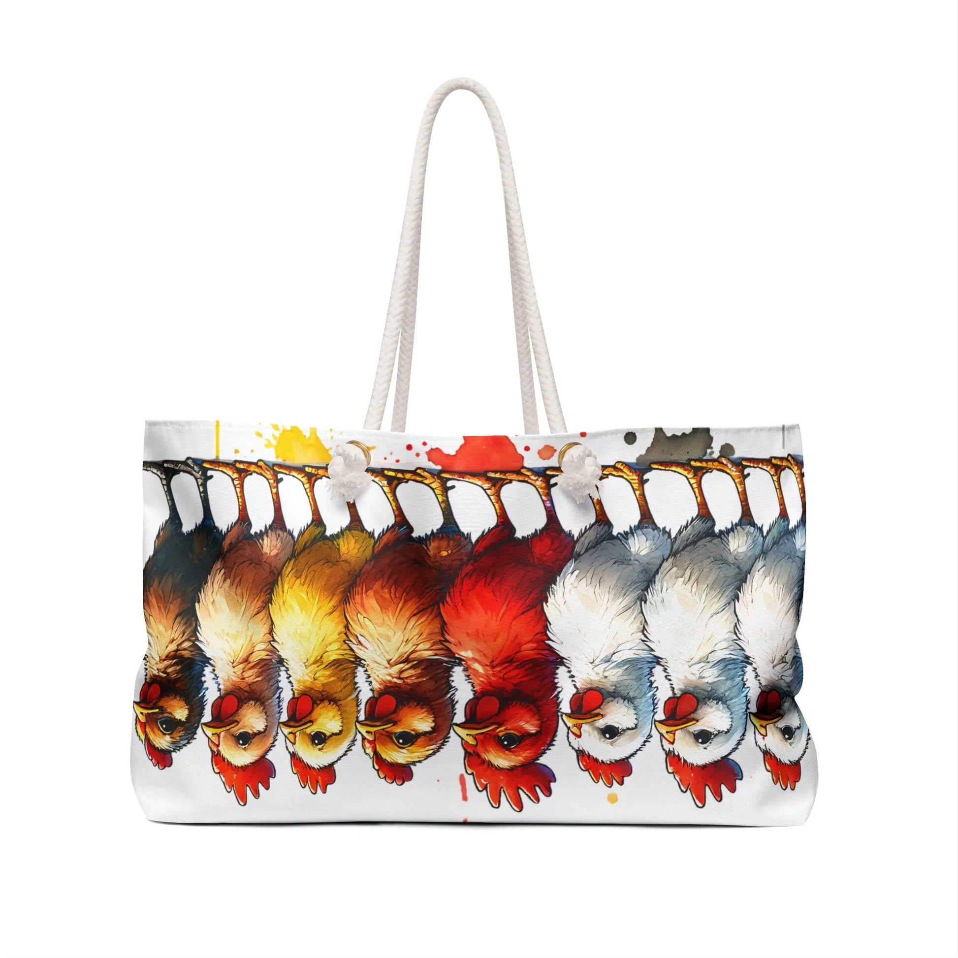 Colorful Chicken Weekender Bag