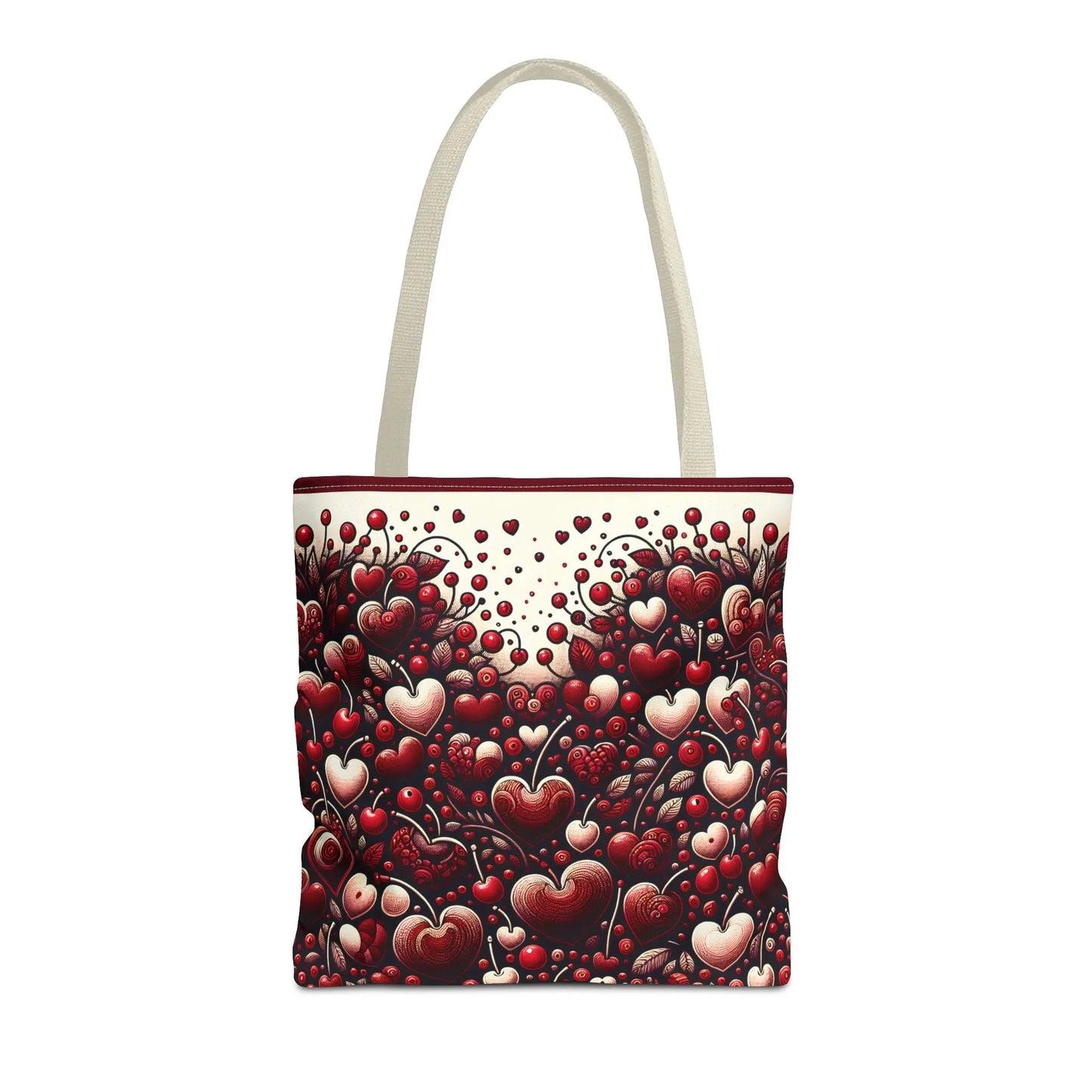 Cherry Hearts Tote Bag