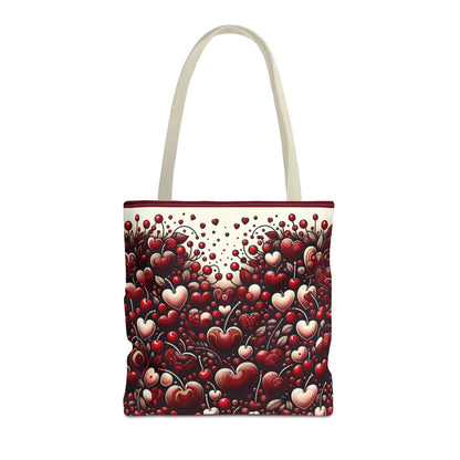 Cherry Hearts Tote Bag