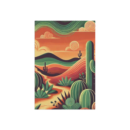 Desert Oasis Garden Flag