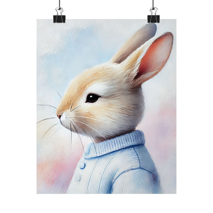 Adorable Bunny Art Print // Whimsical Home Decor // Bedroom...