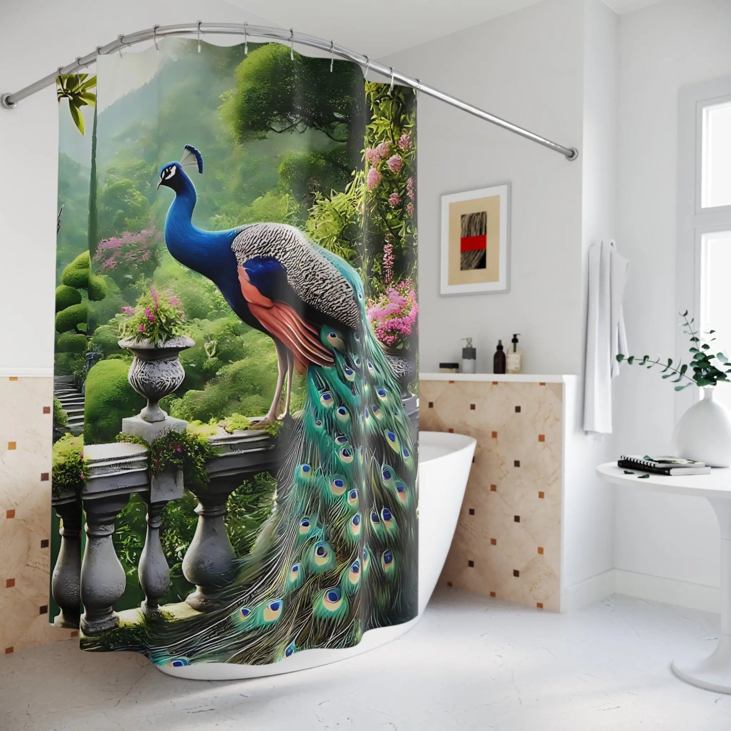 Peacock Paradise Shower Curtain