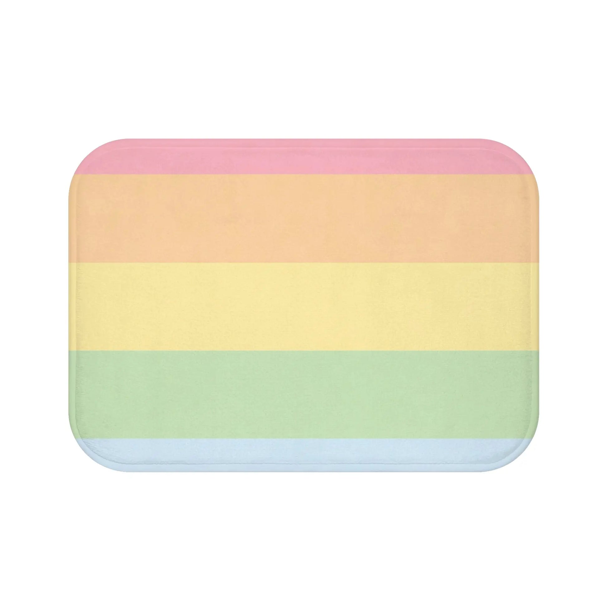 Pastel Striped Bath Mat