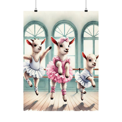 Ballet Goat Art Print