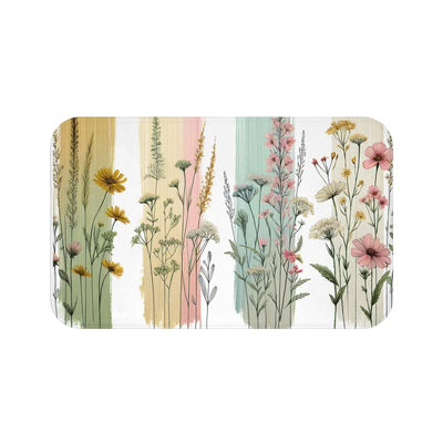 Floral Watercolor Bath Mat
